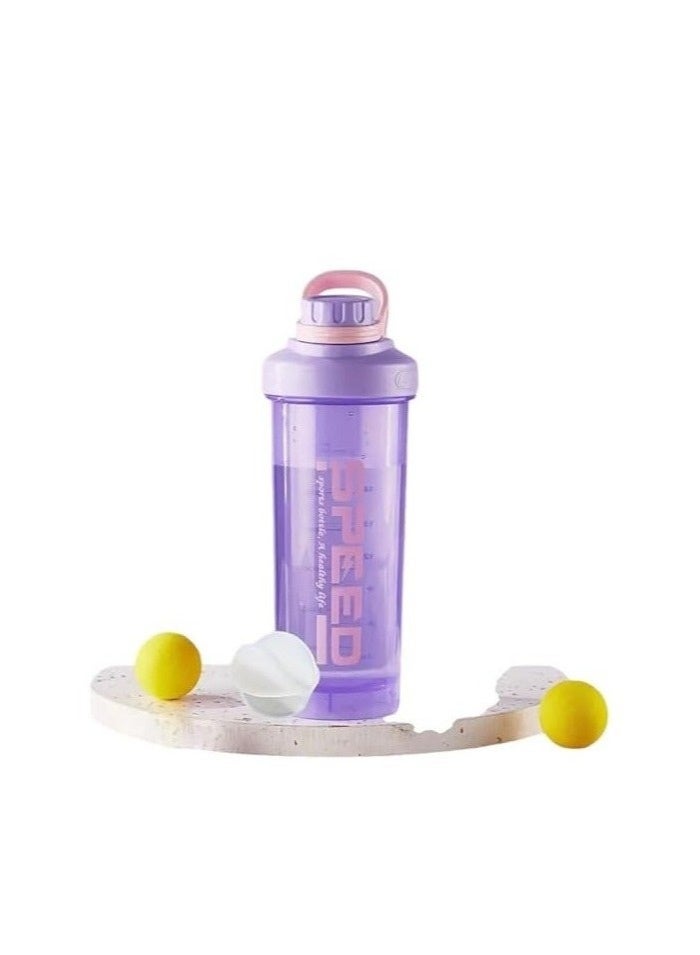 1pc Leak-Proof Protein Shaker Cup with Mixing Ball - BPA-Free, High-Temperature Resistant for Smoothies & Fitness, Ideal for Travel Workouts & Sports Hydration - Image 1